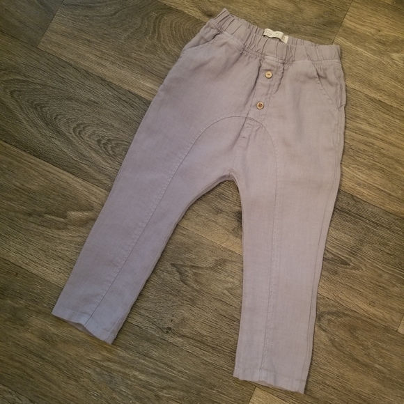 Zara Other - Zara gray linen pants size 3-4 years